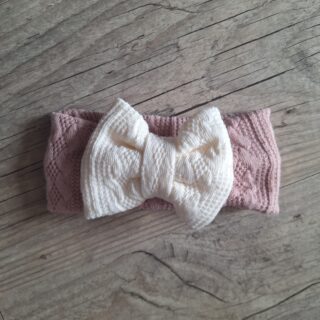 Bandeau nœud en tissu maille de coton façon tricot jacquard 9 couleurs par la marque La Fabrique À DeDeuh La Fabrique À DeDeuh - Bandeau nœud en tissu maille de coton façon tricot jacquard 9 couleurs