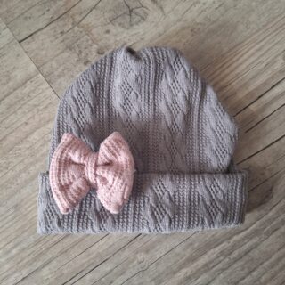 La Fabrique À DeDeuh - Bonnet noeud en tissu maille de coton façon tricot jacquard 9 couleurs