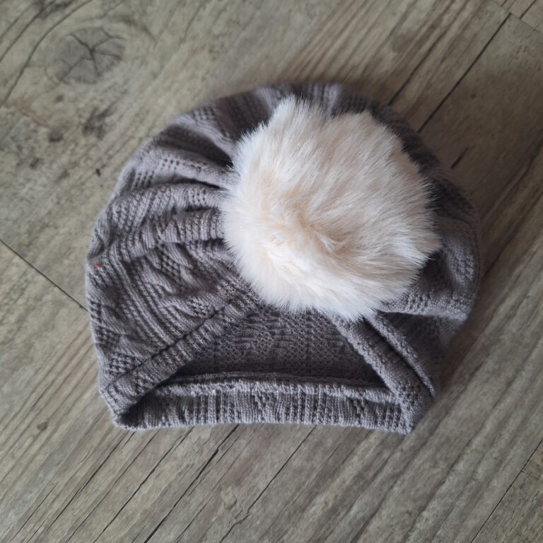 La Fabrique A DeDeuh - Turban pompon en tissu maille de coton façon tricot jacquard 9 couleurs – adulte