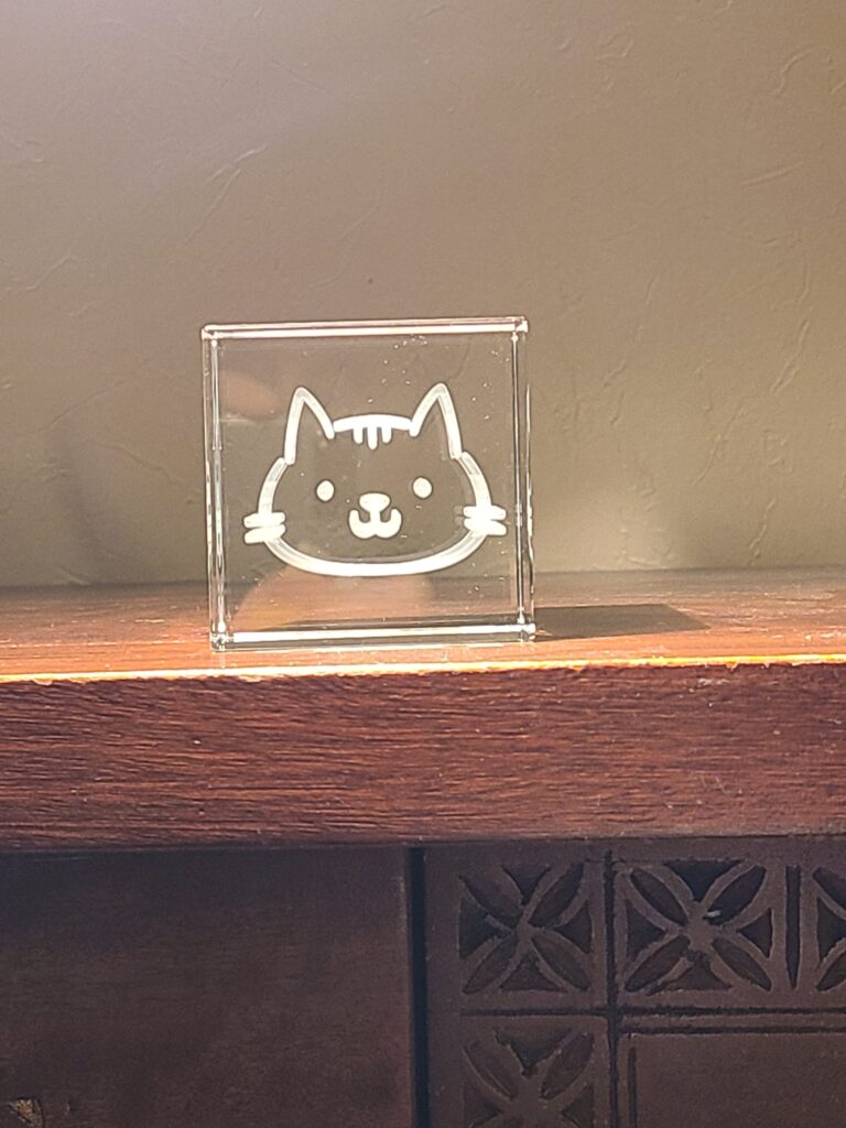 Digraphe - Chat de Schrödinger – Extra Large (cube de 10 cm de côté)