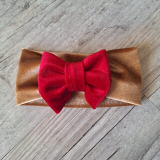 La Fabrique À DeDeuh - EDITION LIMITÉE Bandeau rouge, or, argent nœud, buns ou simple en velour ou à sequin extensible 5 couleurs