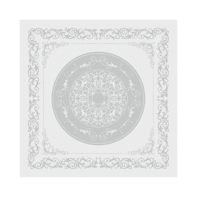 GARNIER THIEBAUT - 4 serviettes de table Comtesse blanc Garnier Thiebaut