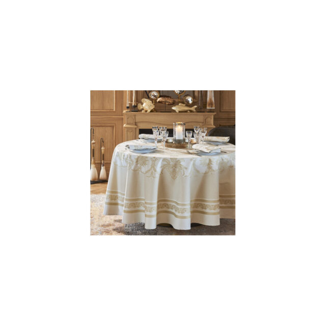 GARNIER THIEBAUT - 4 serviettes de table Eléonore doré Garnier Thiebaut