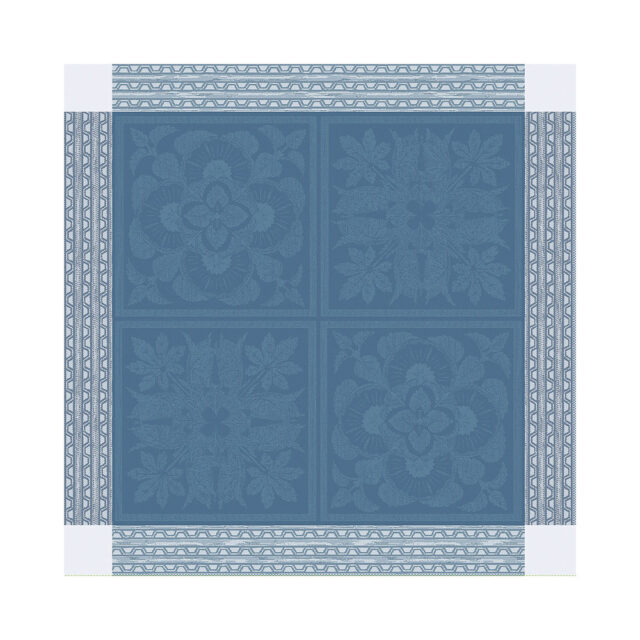 GARNIER THIEBAUT - 4 serviettes de table Harmonie bleu Garnier Thiebaut