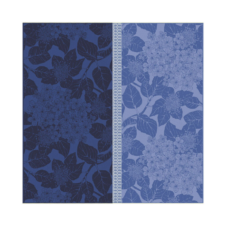 GARNIER THIEBAUT - 4 serviettes de table Hortensias Garnier Thiebaut - 2 coloris