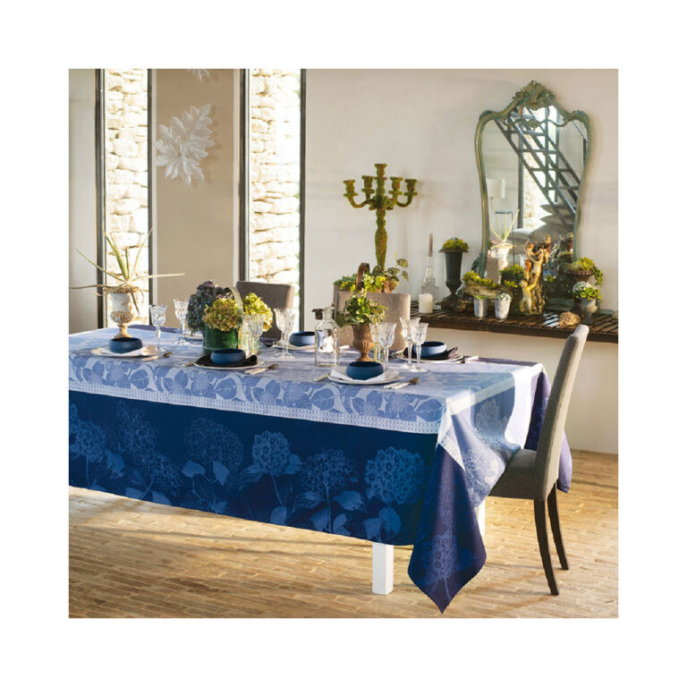 GARNIER THIEBAUT - 4 serviettes de table Hortensias Garnier Thiebaut - 2 coloris