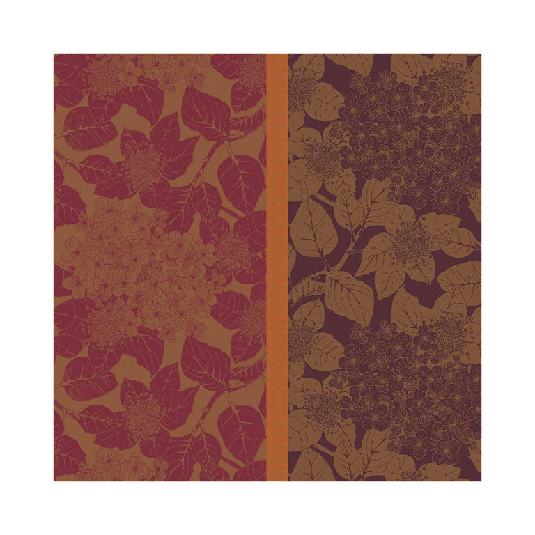 GARNIER THIEBAUT - 4 serviettes de table Hortensias Garnier Thiebaut - 2 coloris