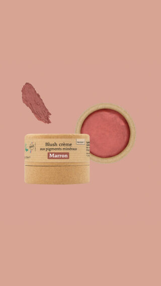 Comme Avant - Blush Crème Bio Marron – Pigments Minéraux Naturels – Fabrication Française