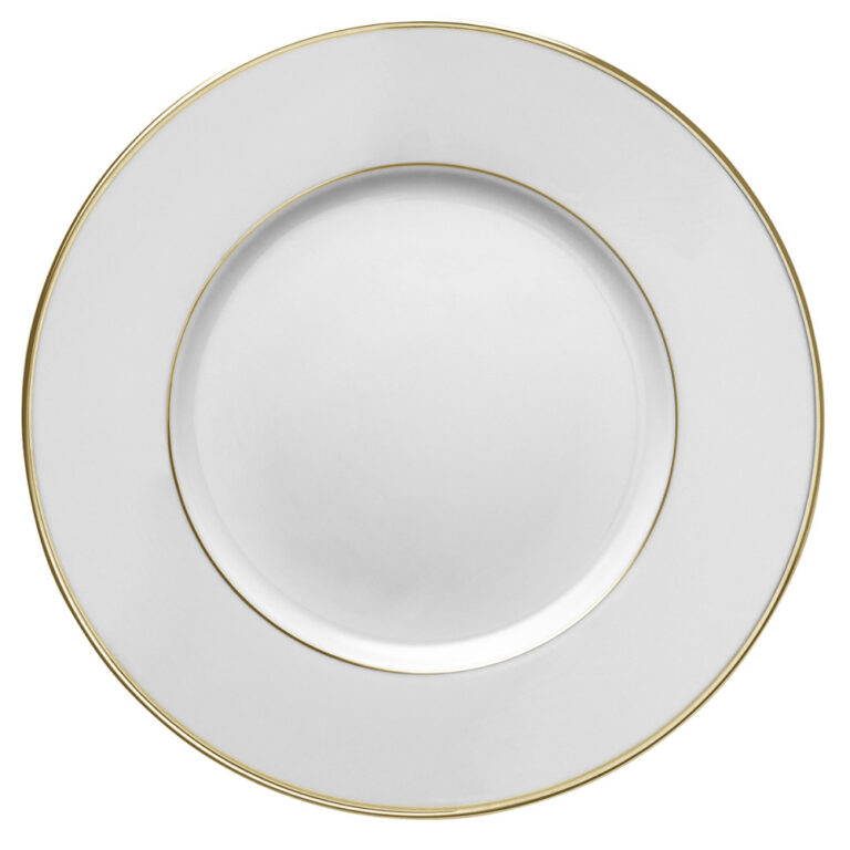 Degrenne - 6 assiettes Galon platine or GUY DEGRENNE - 4 tailles 2 coloris