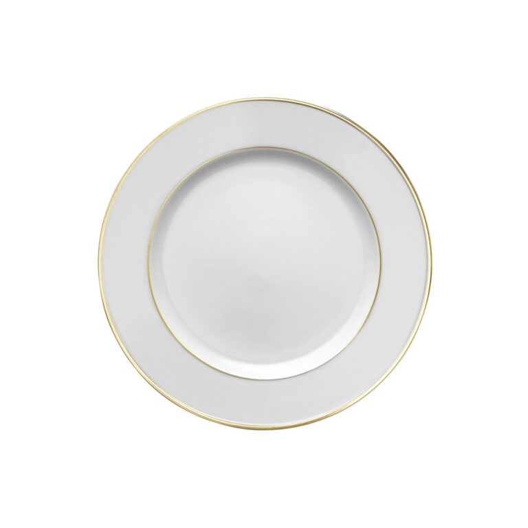 Degrenne - 6 assiettes Galon platine or GUY DEGRENNE - 4 tailles 2 coloris