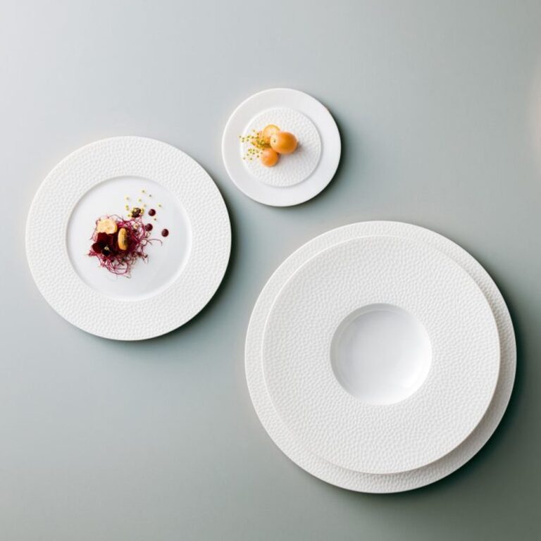 Degrenne - 6 assiettes GUY DEGRENNE L Fragments en porcelaine - 6 tailles