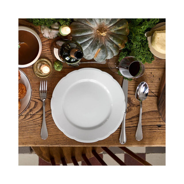 Degrenne - 6 Assiettes Réminiscence blanc Degrenne - 3 tailles