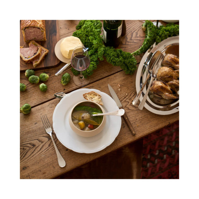 Degrenne - 6 Assiettes Réminiscence blanc Degrenne - 3 tailles