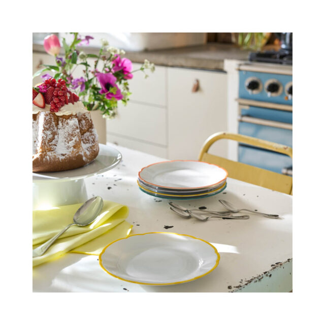 Degrenne - 6 Assiettes Réminiscence couleurs Degrenne - 3 coloris 2 tailles