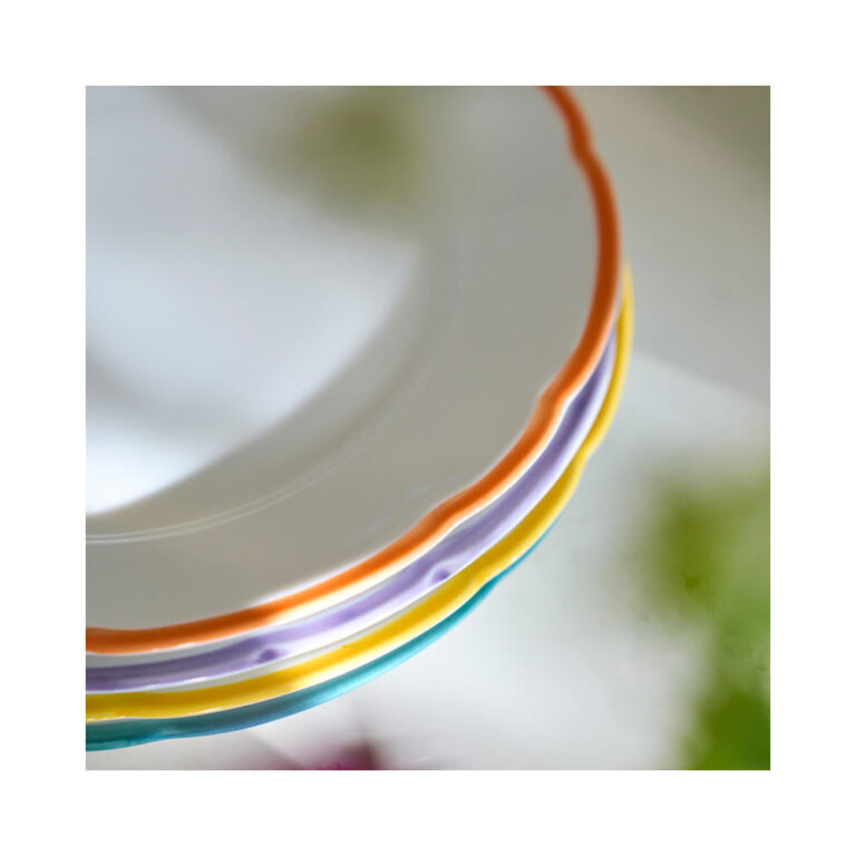 Degrenne - 6 Assiettes Réminiscence couleurs GUY DEGRENNE - 2 coloris 2 tailles