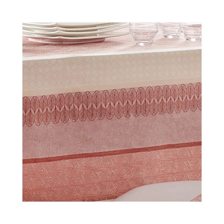 TRADILINGE - 6 serviettes Charleston Corail Tradilinge 45x45cm