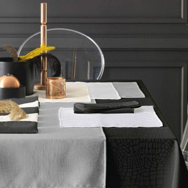 TRADILINGE - 6 serviettes de table Lounge Tradilinge - 3 coloris