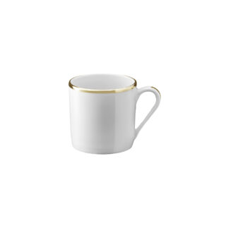 6 tasses et soucoupes Galon platine or GUY DEGRENNE – 2 coloris par la marque DEGRENNE DEGRENNE - 6 tasses et soucoupes Galon platine or GUY DEGRENNE – 2 coloris