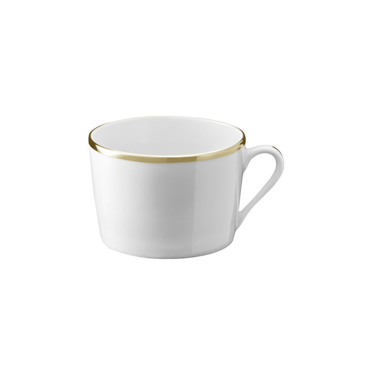 Degrenne - 6 tasses et soucoupes Galon platine or GUY DEGRENNE - 2 coloris