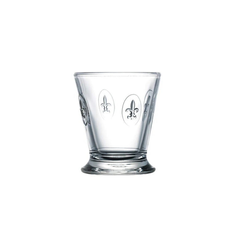 LA ROCHERE - 6 verres à eau gobelets Fleur de Lys LA ROCHERE
