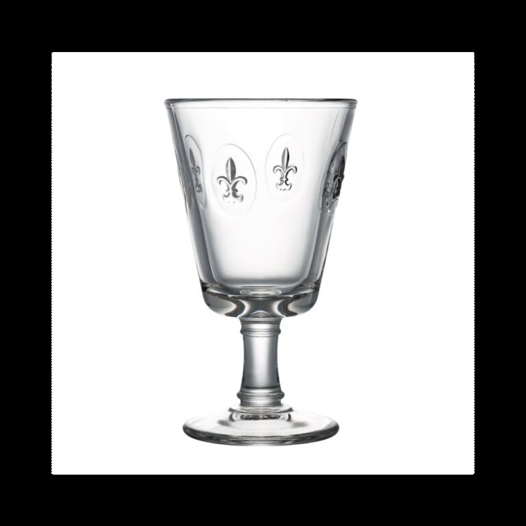 LA ROCHERE - 6 verres à vin Fleur de Lys La Rochère