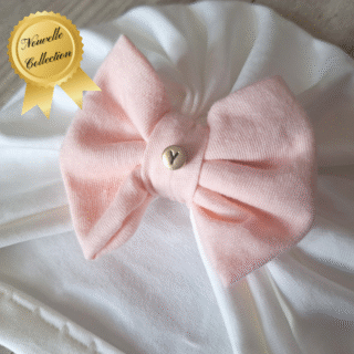 Turban nœud Initiale perle en jersey extensible 10 couleurs par la marque La Fabrique À DeDeuh La Fabrique À DeDeuh - Turban nœud Initiale perle en jersey extensible 10 couleurs