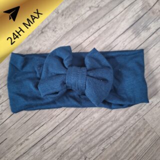 Bandeau 0.3 mois Nœud Jersey de coton Canard – En Stock – Expédiés sous 24H par la marque La Fabrique À DeDeuh La Fabrique À DeDeuh - Bandeau 0.3 mois Nœud Jersey de coton Canard – En Stock – Expédiés sous 24H