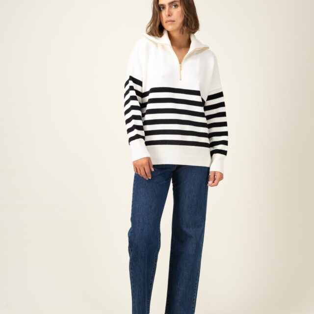 Tricots Jean Marc - Pull Aïda col zippé