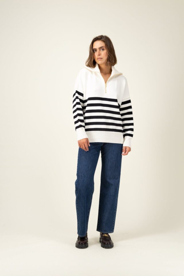 Tricots Jean Marc - Pull Aïda col zippé