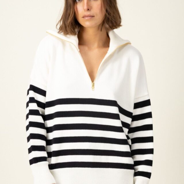 Tricots Jean Marc - Pull Aïda col zippé