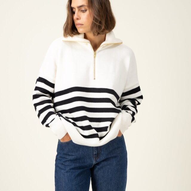 Tricots Jean Marc - Pull Aïda col zippé