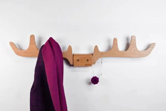 Reine Mère - Merlin – Porte manteau en chêne