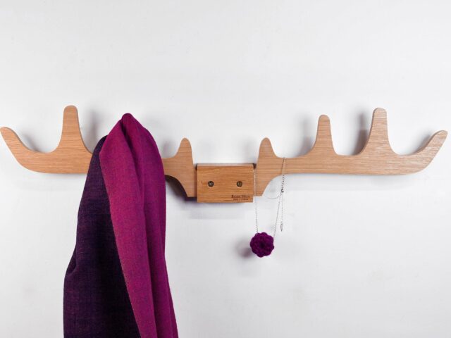 Reine Mère - Merlin - Porte manteau en chêne