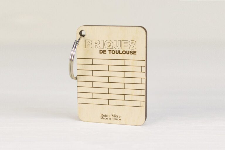 AR8029 Porte cles Briques de Toulouse Reine Mère - Porte-clés - Collection Toulouse - Briques de Toulouse