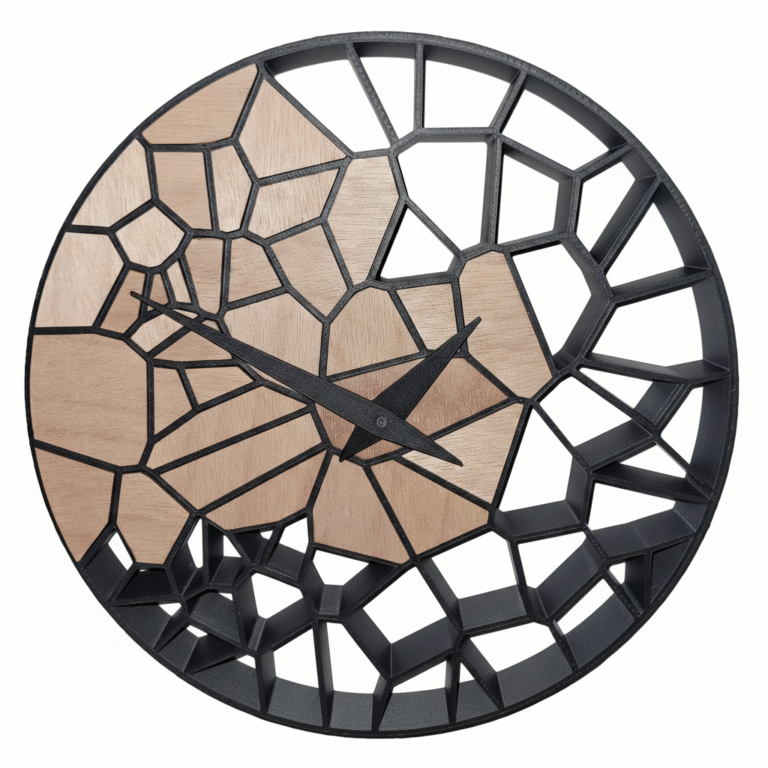 Benj3dcrea - horloge bois