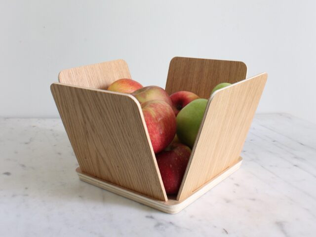 Reine Mère - La Corbeille - Corbeille à fruit en multipli chêne