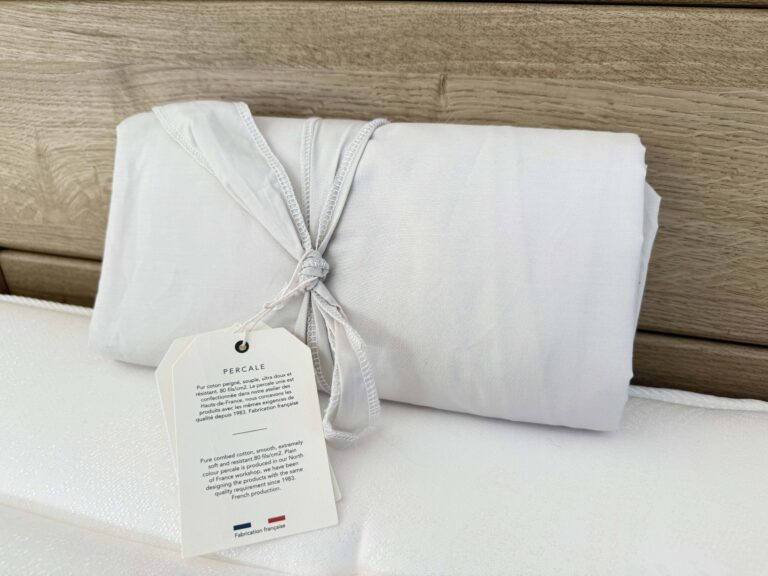 Natur'latt - Drap housse Sylvie Thiriez - percale beige pashmina