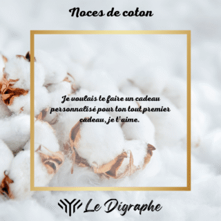 Le Digraphe - 1 an : digraphe noces de coton