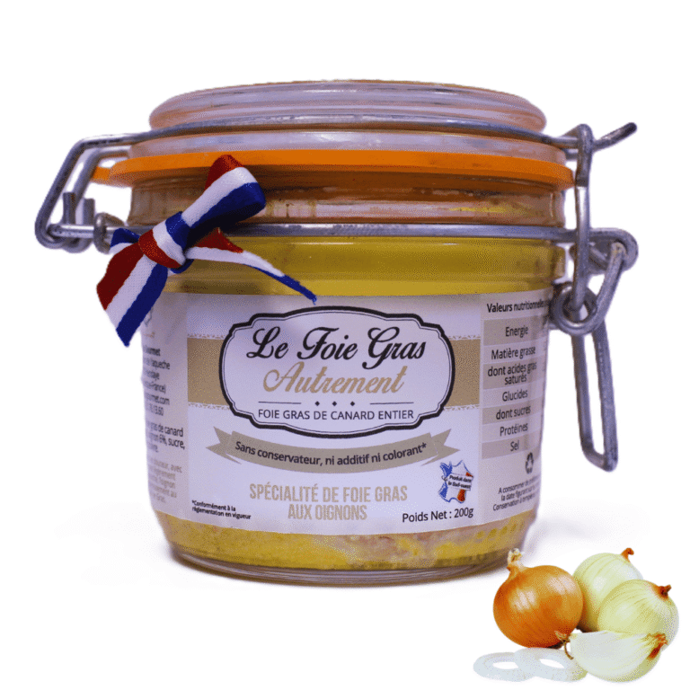 Relais Gourmet - Relais Gourmet - Foie Gras Entier 200g 100 % Sud-Ouest sans Colorant sans Additif et sans Conservateur Aux Oignons Doux