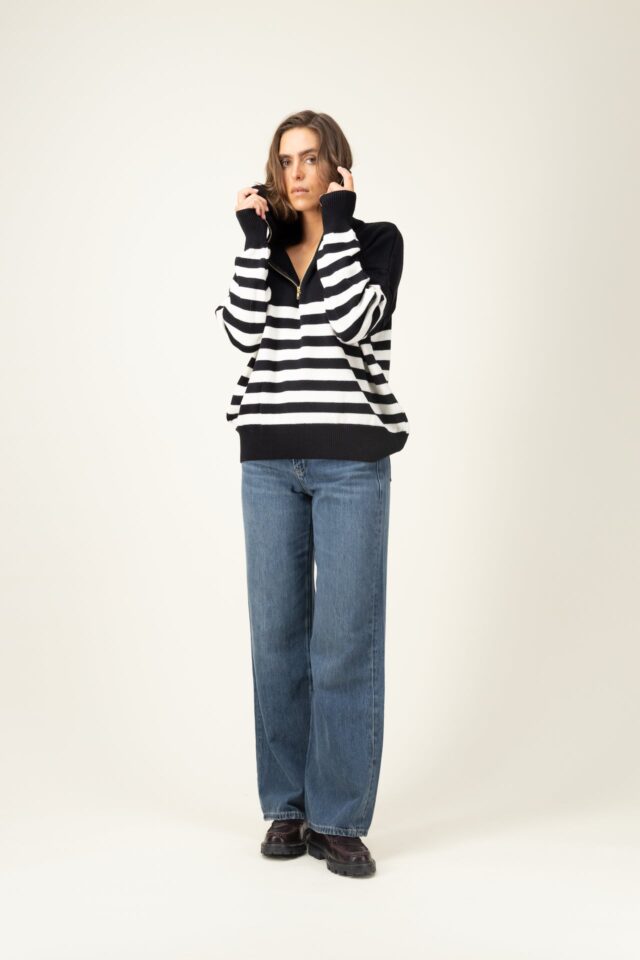 Tricots Jean Marc - Pull Aïda col zippé