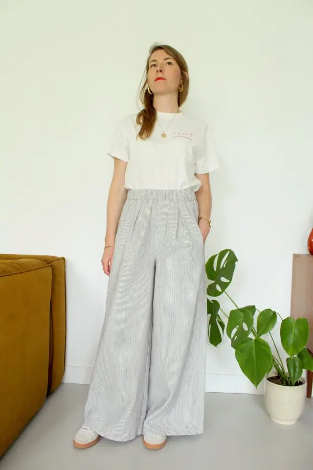 POZÉ - Pantalon Femme en lin/coton