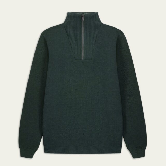 Nitto Knitwear - Pull Youri Camionneur - Vert Forêt