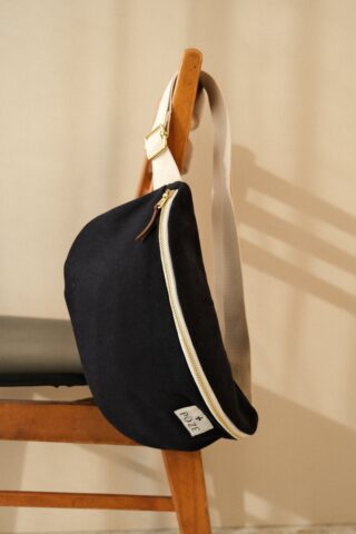 POZÉ - Sac banane – Grand format – Bleu nuit