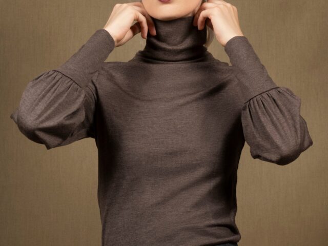 My tailor is Joh - Sous-Pull Femme Marron Glacé en Laine – Certitude