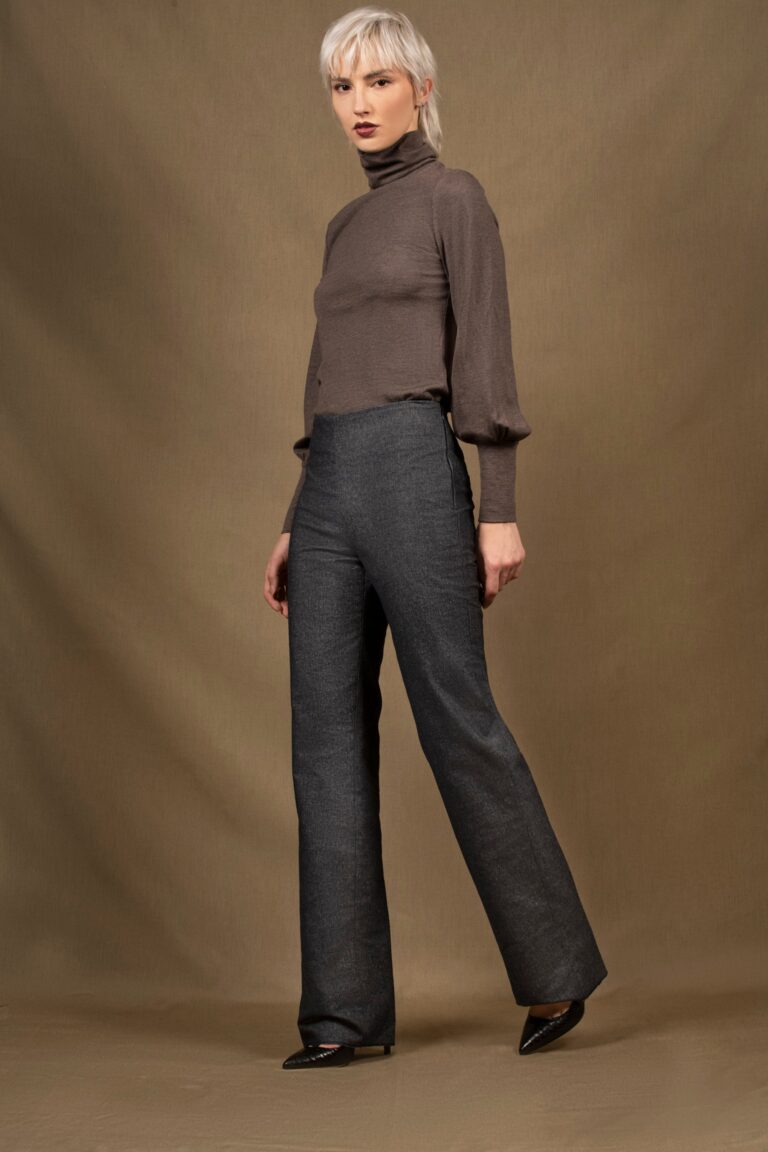 Sous pull femme laine marron glac c t My tailor is Joh - Pantalon Femme Droit Jean Bleu – Sœur