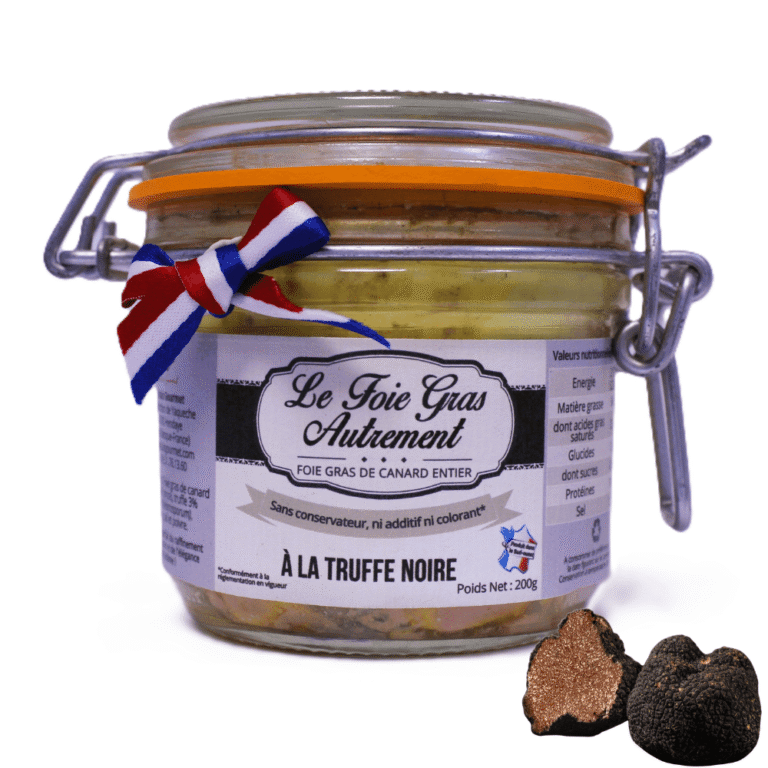 Relais Gourmet - Relais Gourmet - Foie Gras Entier 100% 200g Sud-Ouest sans Colorant sans Additif et sans Conservateur aux Truffes Noires Du Périgord (Tuber Melanospor