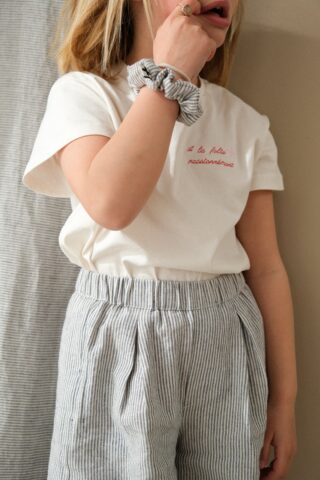 POZÉ - T-shirt Fille brodé “A la folie, passionnément”