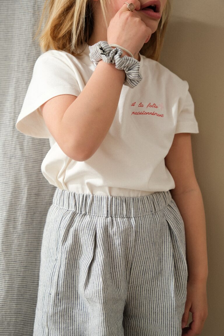 POZÉ - T-shirt Fille brodé "A la folie