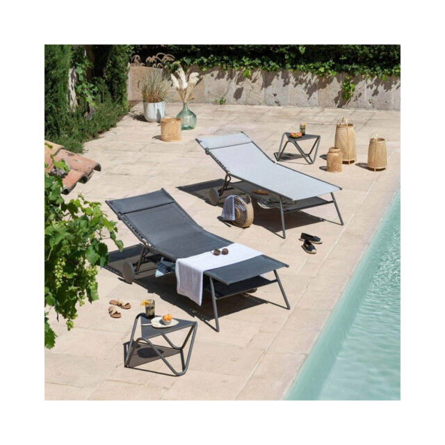 LAFUMA MOBILIER - Bain de soleil Lafuma Mobilier Miami II haut - 4 coloris