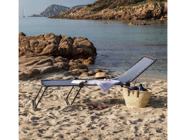 LAFUMA MOBILIER - Bain de soleil Lafuma Mobilier Siesta Batyline Ciel